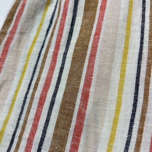 Forever 21 Multicolored Striped Ljnen/Rayon Pullon Shorts Size Small - Picture 5 of 6